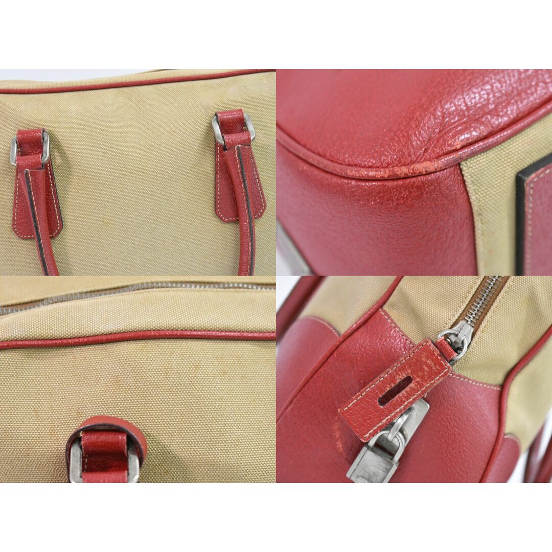 PRADA - 本物 プラダ PRADA キャンバス ミニ ボストンバッグ
