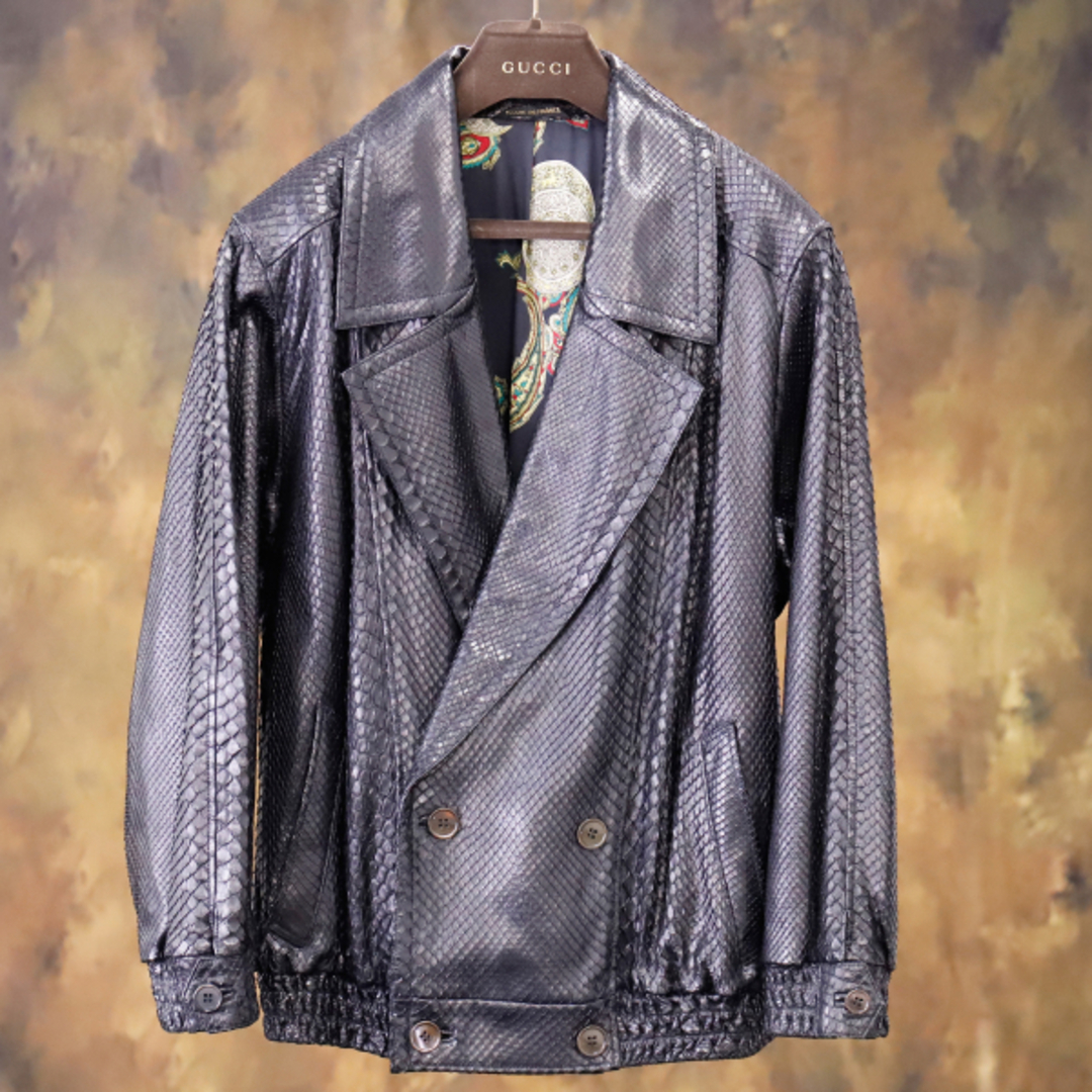 本物 ジリ 最高級ZILLIシルク裏地 総蛇革エキゾチックリアルパイソン