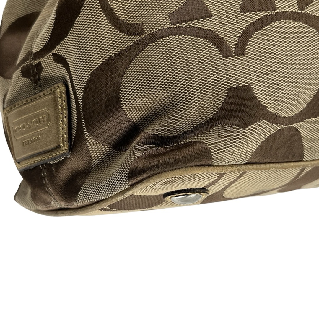 COACH - COACH コーチ トートバッグ がま口 肩掛け可 シグネチャー