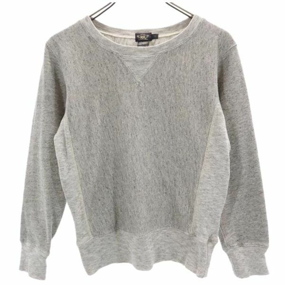 RRL - RRL 1ツ星 長袖 スウェット トレーナー 1 グレー系 ダブル