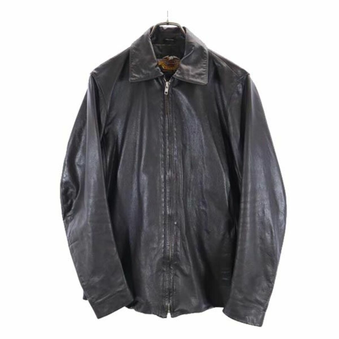 Harley Davidson - ハーレーダビッドソン 牛革 レザージャケット 焦茶