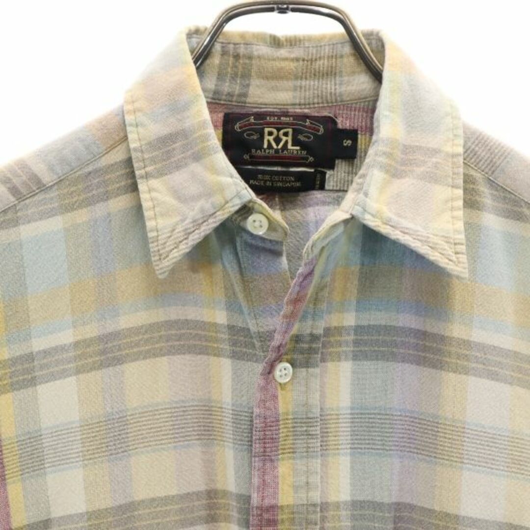 RRL - 古着 RRL ダブルアールエル 90s 初期黒タグ 赤三ツ星 チェック柄