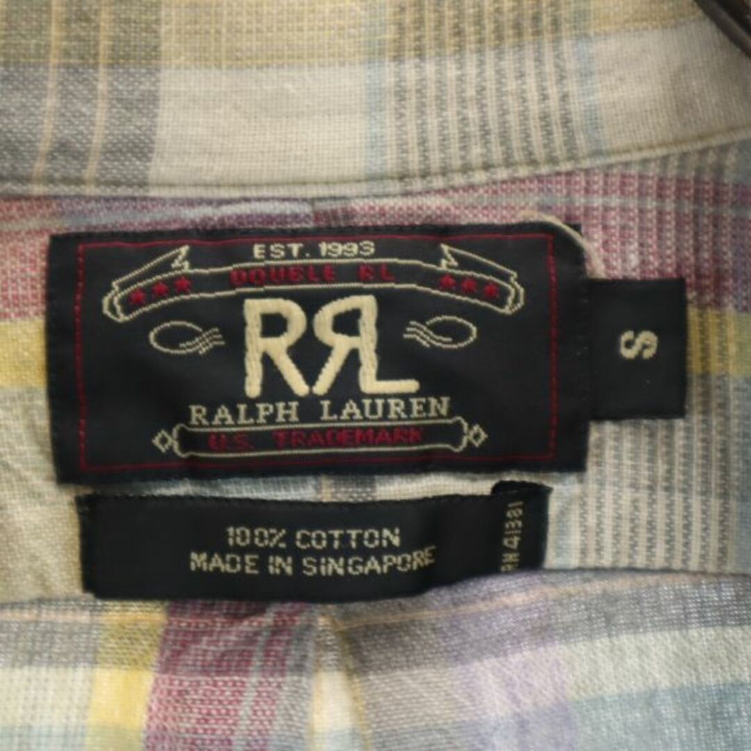 RRL - 古着 RRL ダブルアールエル 90s 初期黒タグ 赤三ツ星 チェック柄