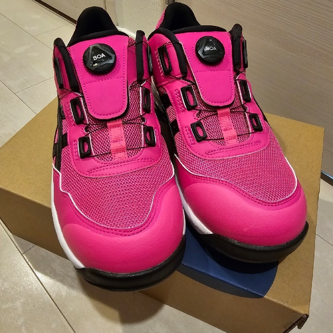 asics - アシックス 安全靴 スニーカー ピンク 限定品 新品未使用 箱