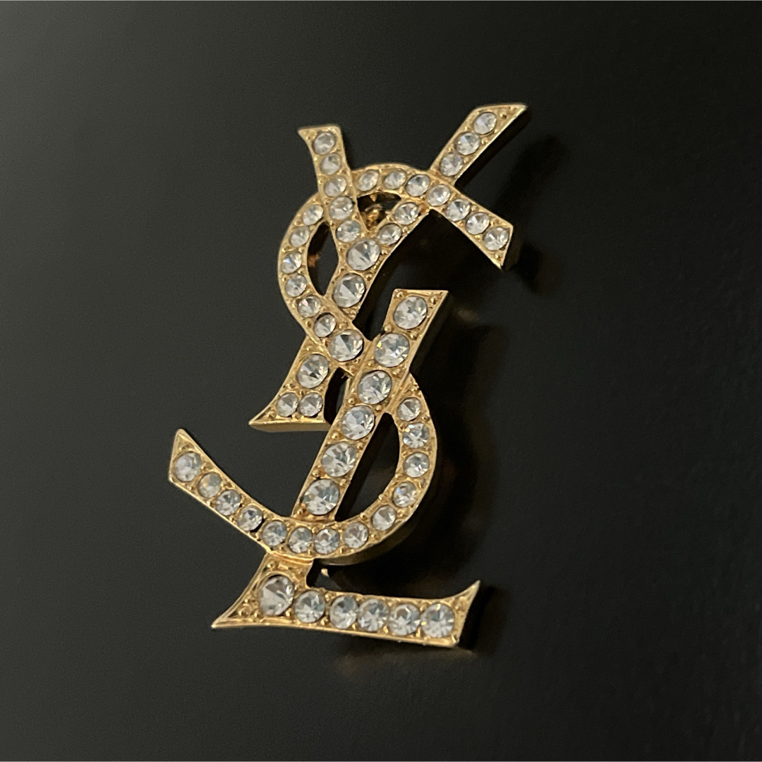 Yves Saint Laurent - 確実正規品 イヴサンローラン ブローチ ライン
