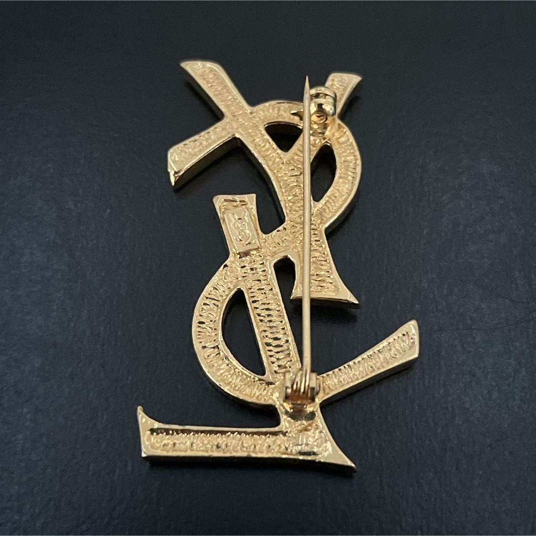 Yves Saint Laurent - 確実正規品 イヴサンローラン ブローチ ライン