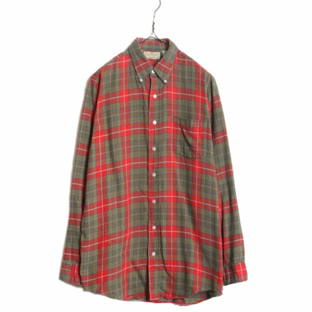 L.L.Bean - 80s USA製 エルエルビーン チェック ボタンダウン