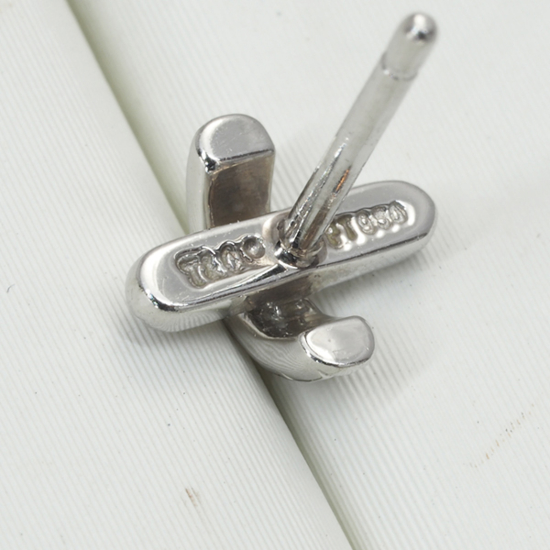 Tiffany & Co. - ティファニー ピアス ダイヤ クロスステッチ Pt950 の