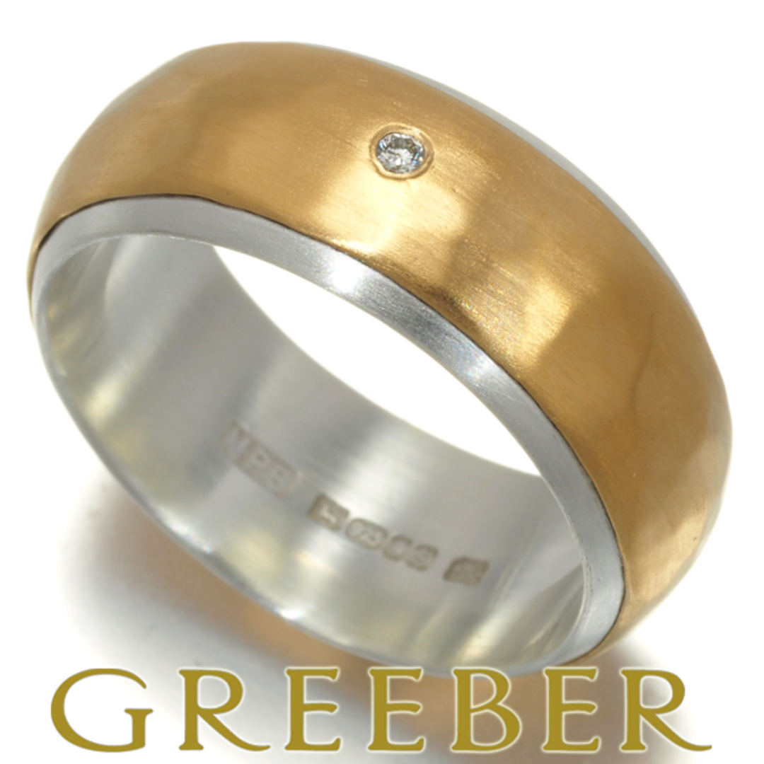 マルコムベッツ リング ダイヤ 1P ハマード 艶消し 14.5号 K22