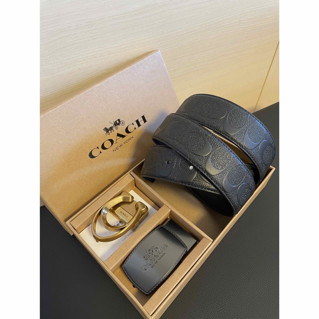 COACH - 新品COACH3点セットシグネチャーフリーサイズリバーシブル