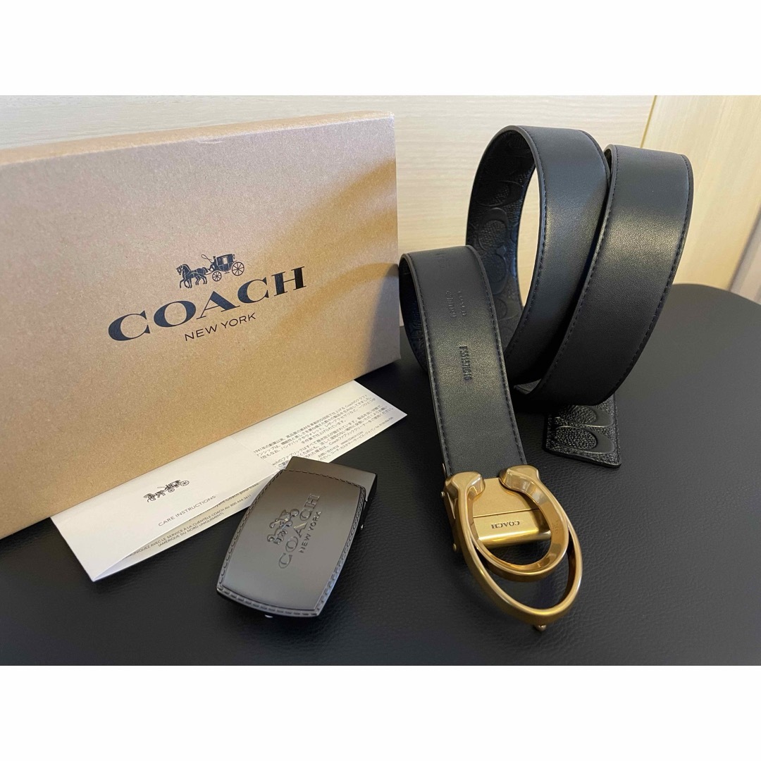 COACH - 新品COACH3点セットシグネチャーフリーサイズリバーシブル