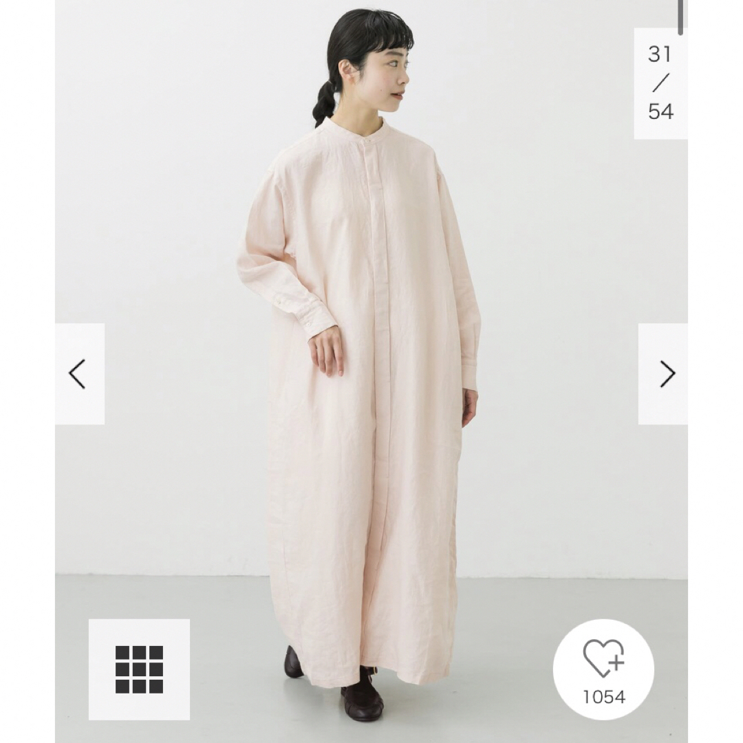 かぐれ - 新品タグ付◉ かぐれ リネンシャツワンピース PINK アーバン