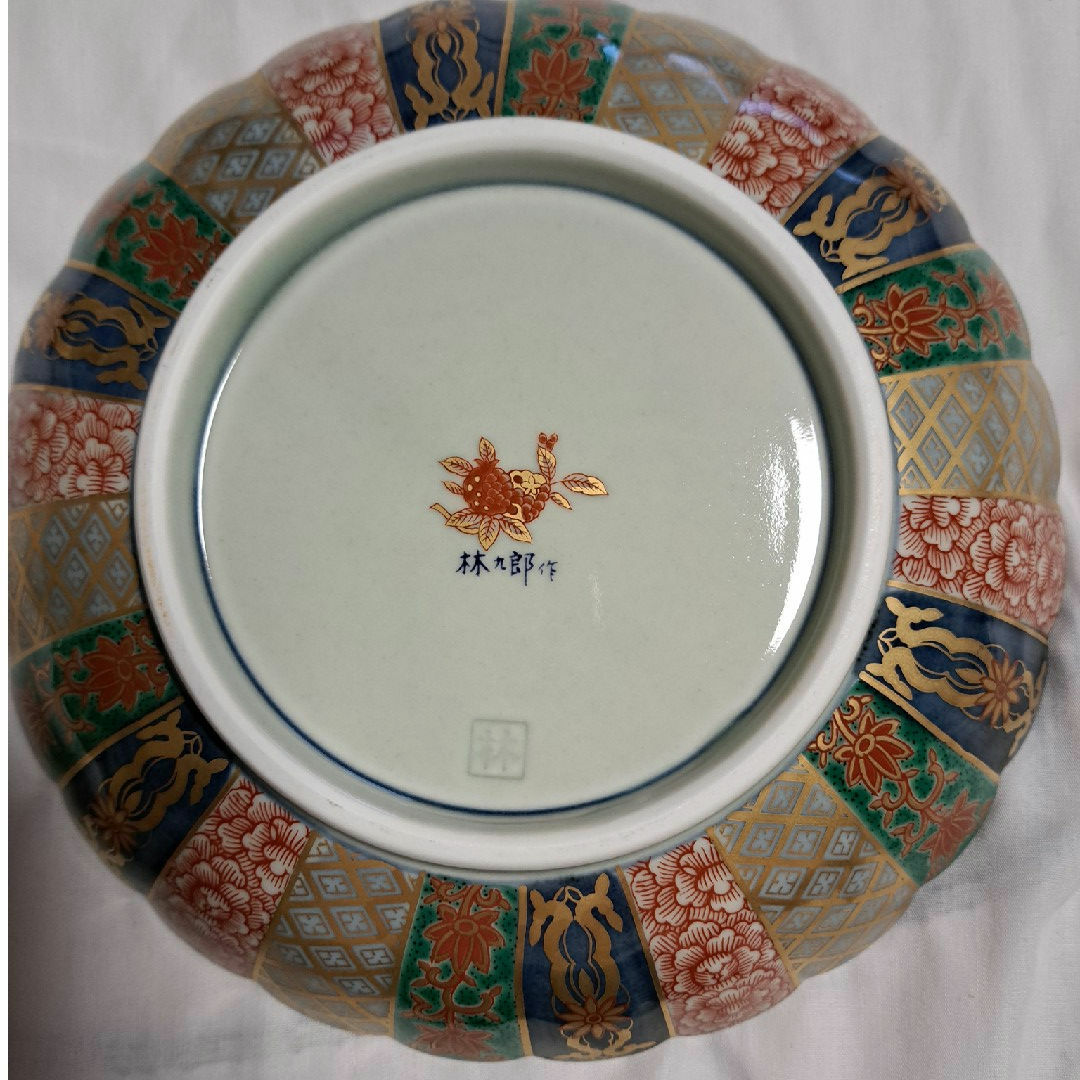 林九郎窯 献上錦菊割内外 和皿揃 古伊万里 5枚セットの通販 by こまち