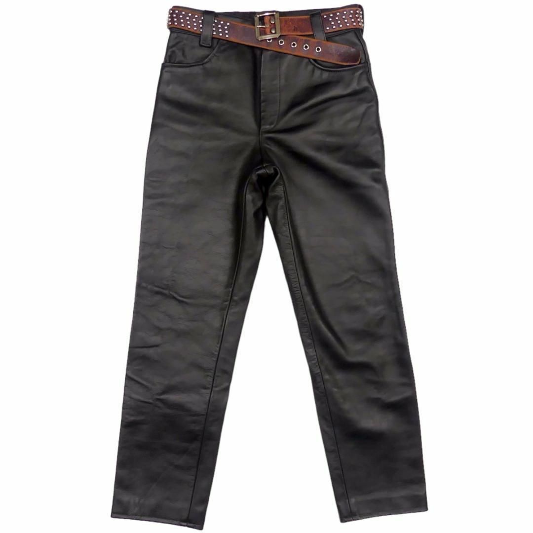 VANSON - VANSON バンソン レザーパンツ 本革 W32 ストレート HH9608の