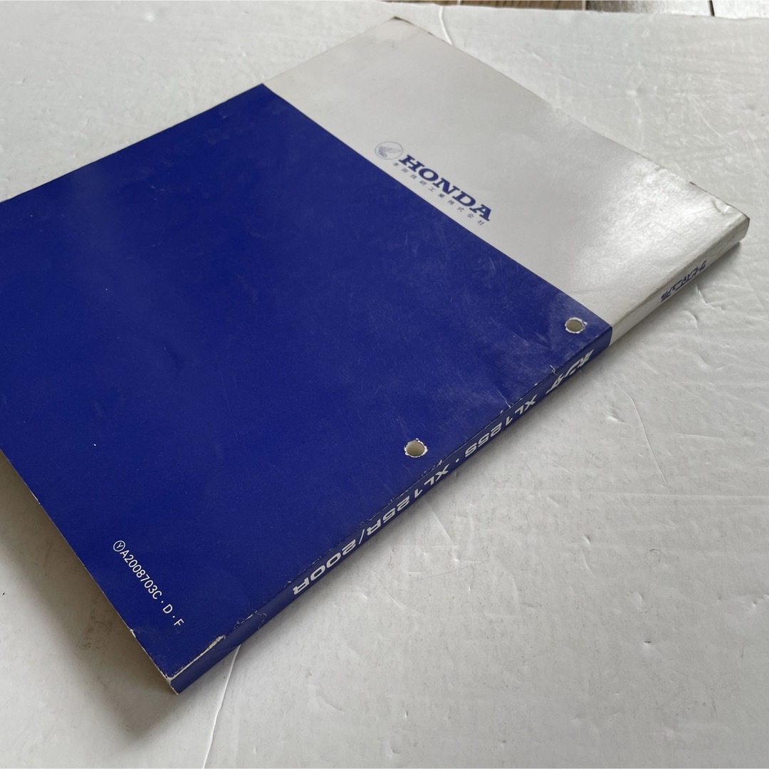 ホンダ - ホンダ 純正サービスマニュアル「 XL125S-R/200R」の通販 by