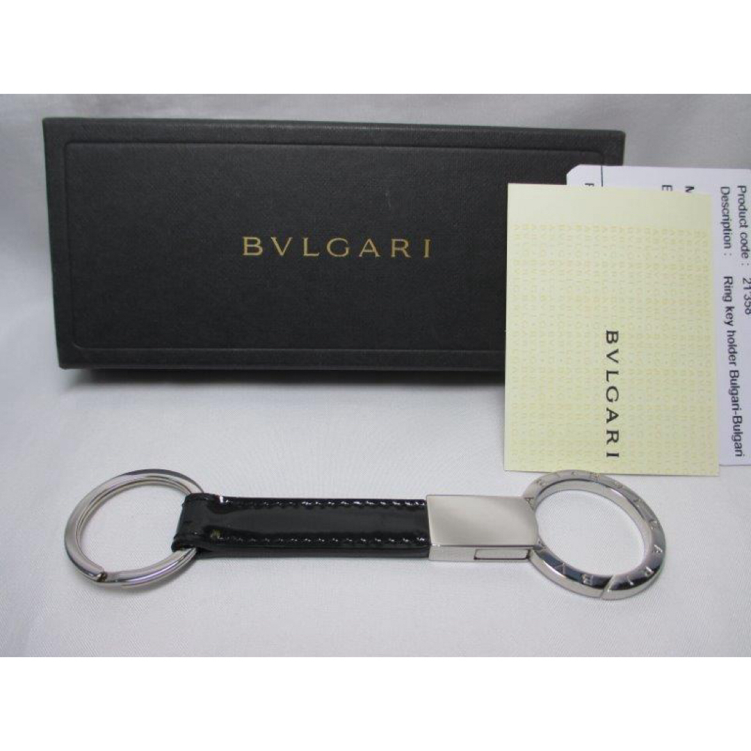 BVLGARI - 新品 ブルガリ キーリング ブラック キーホルダー 本物