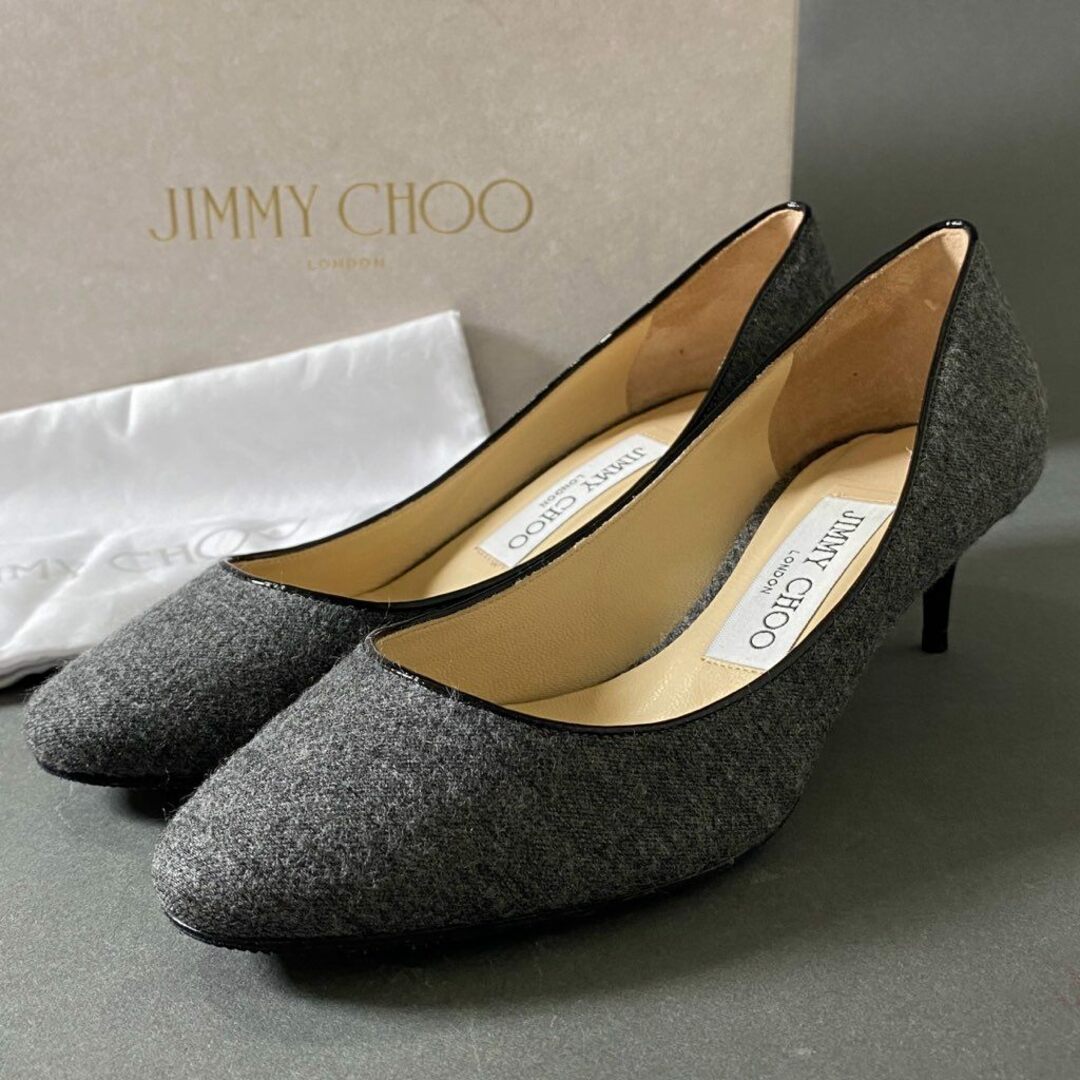 JIMMY CHOO ジミーチュウ ヒール サイズ35 ベージュ ジミーチュウ CHOO