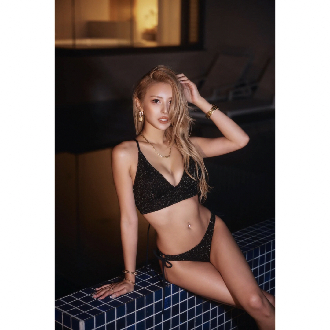 最終値下げ ALENCY ラメニットビキニ ブラック 最終値下げ ALENCY