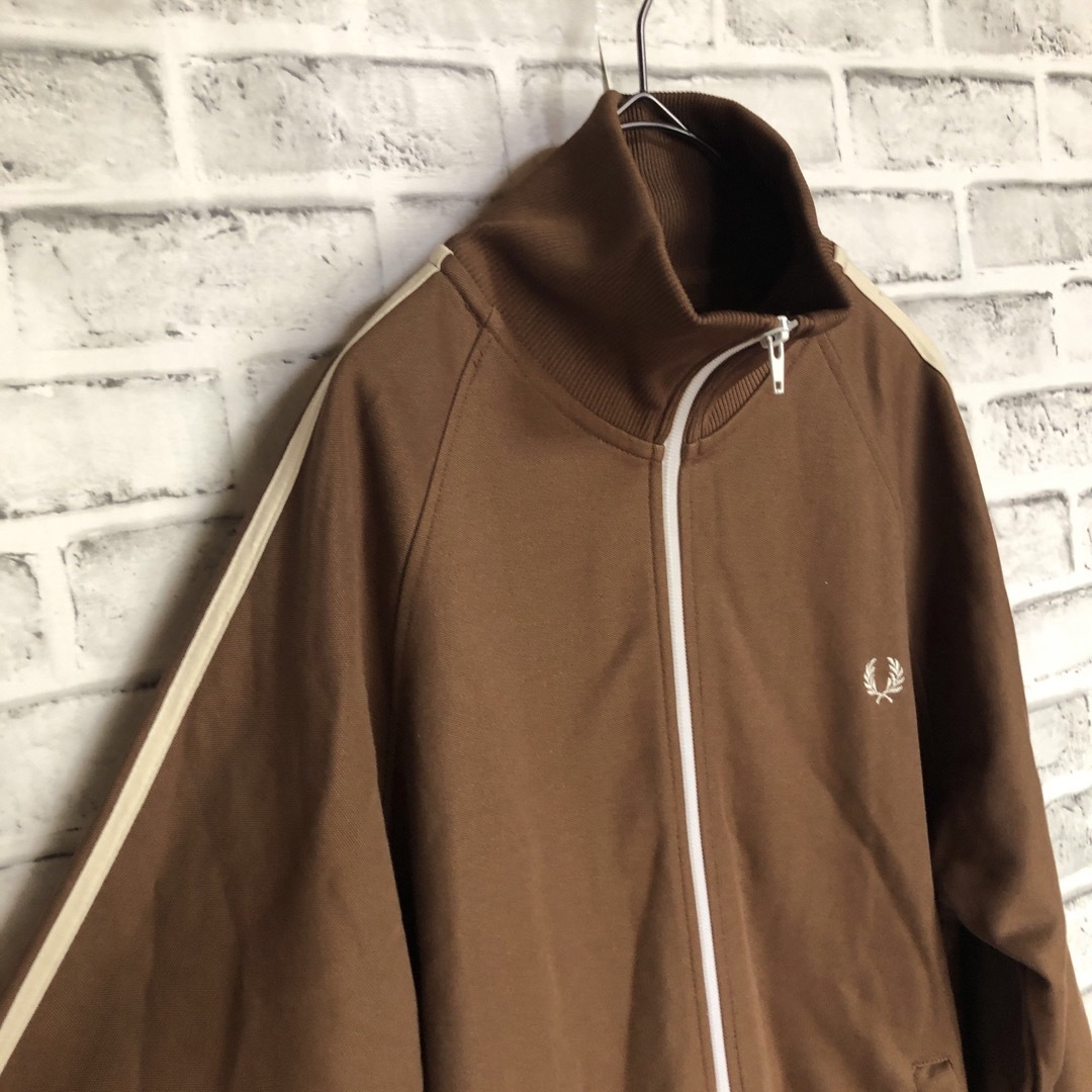 FRED PERRY - ブラウン⭐️Fred Perry トラックジャケットS 刺繍月桂樹