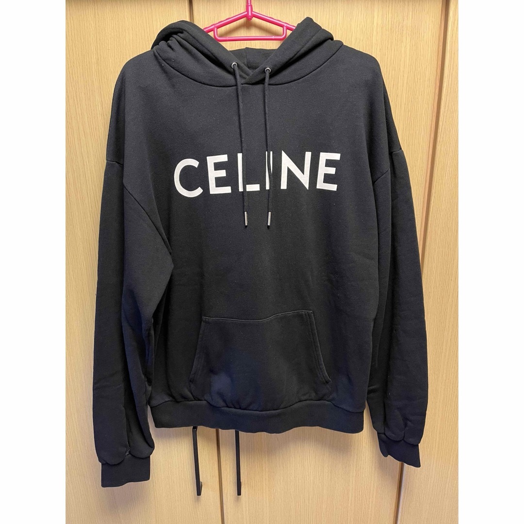 CELINE - 正規 22SS CELINE セリーヌ ロゴ プルオーバー パーカーの