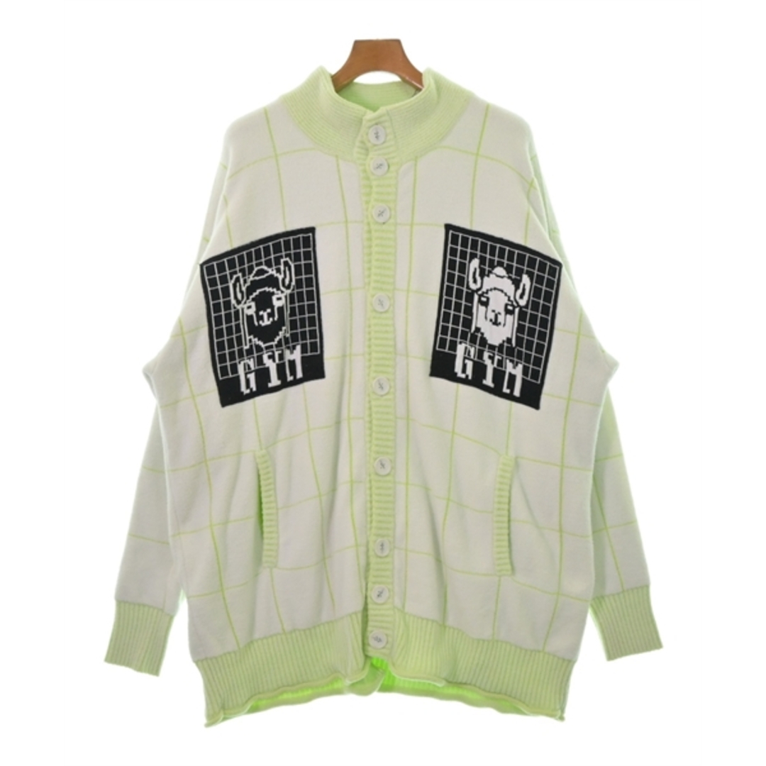 BERNHARD WILLHELM - BERNHARD WILLHELM カーディガン F 白x緑