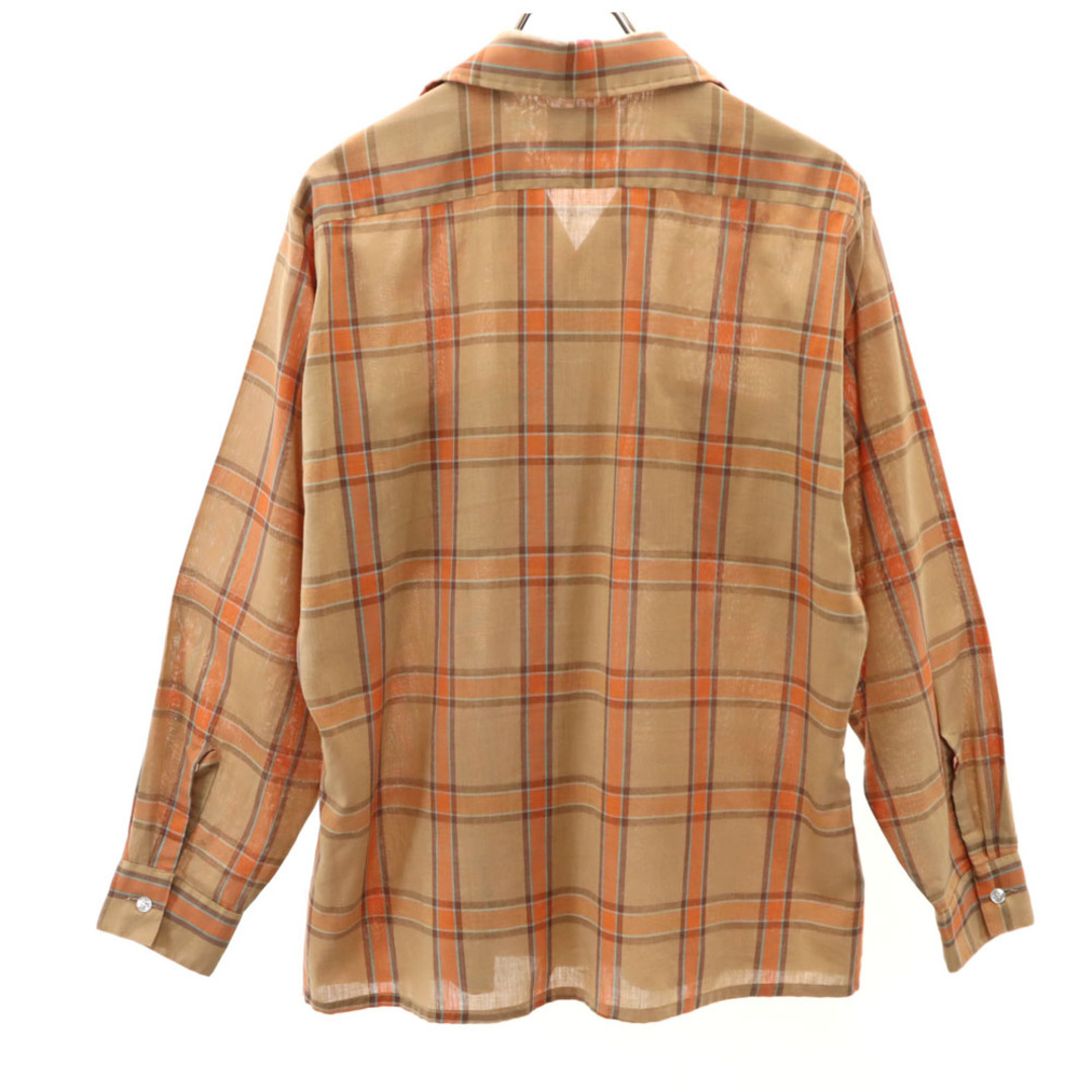 ARROW - アロー 60s USA製 ヴィンテージ 開襟 チェック柄 長袖