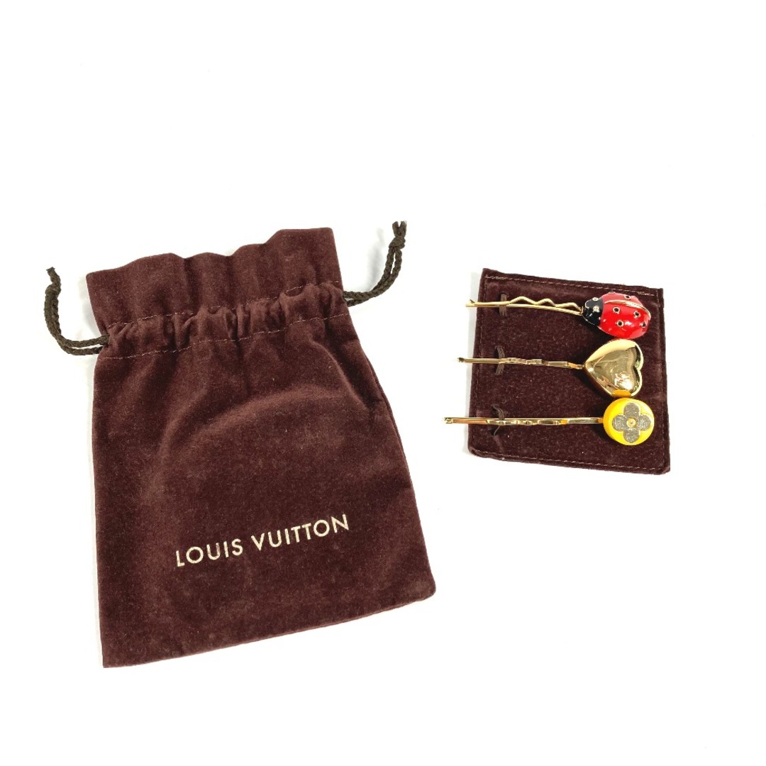 LOUISVUITTON キット・バレット・フレーズ てんとう虫ハート ヘアピン
