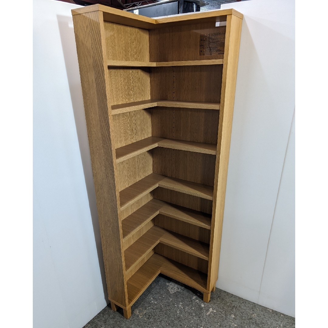 廃盤 無地良品 コーナー型本棚 7段 廃盤 無地良品 コーナー型本棚 7段