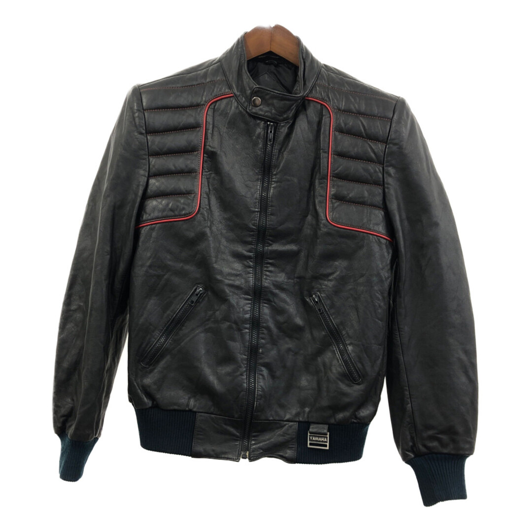80年代 YAMAHA ヤマハ レザー シングル ライダースジャケット バイク