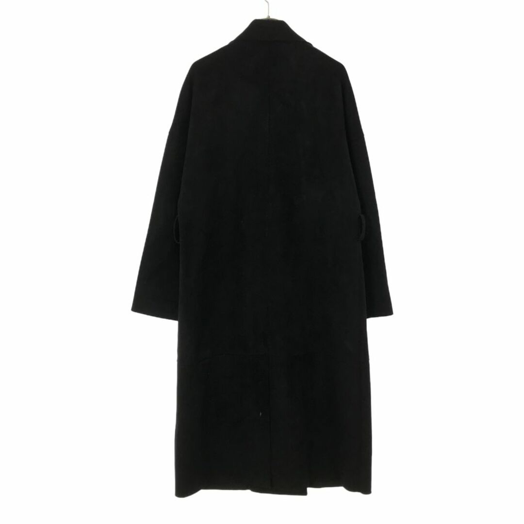 ZARA - ザラ スエード風 チェスターコート S ブラック ZARA レディース