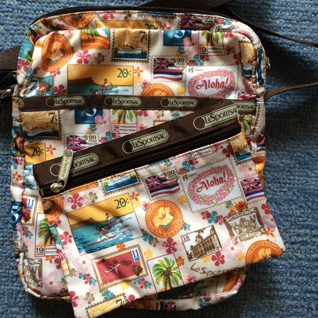 ハワイ限定 レイアロハ柄 レスポートサック エクストラ.ラージボストン