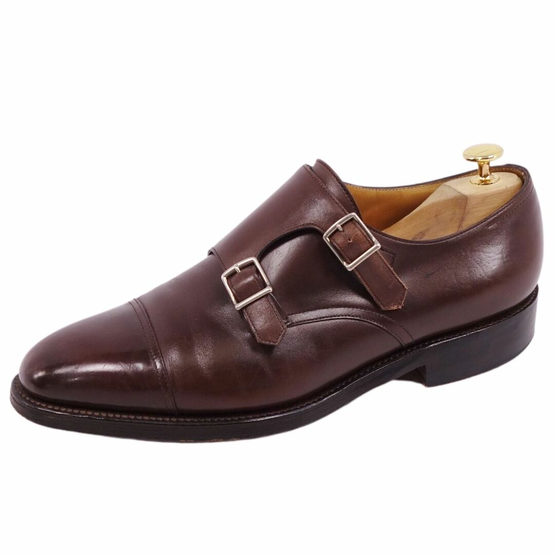 JOHN LOBB ダブルモンク革靴 8ハーフ ジョンロブ JOHN LOBB レザー