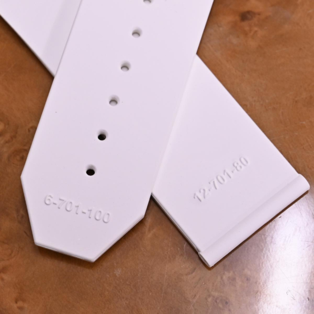 Hublot 純正ラバーベルト ホワイト 6-701-100 12-701-80