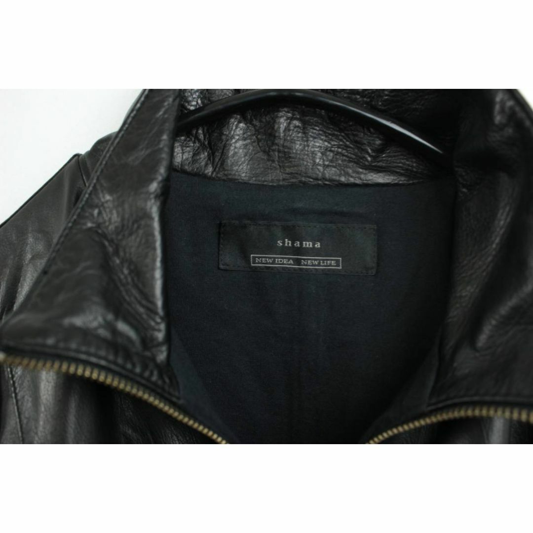 shama - Shama レザージャケット シャマ シングルライダースジャケット