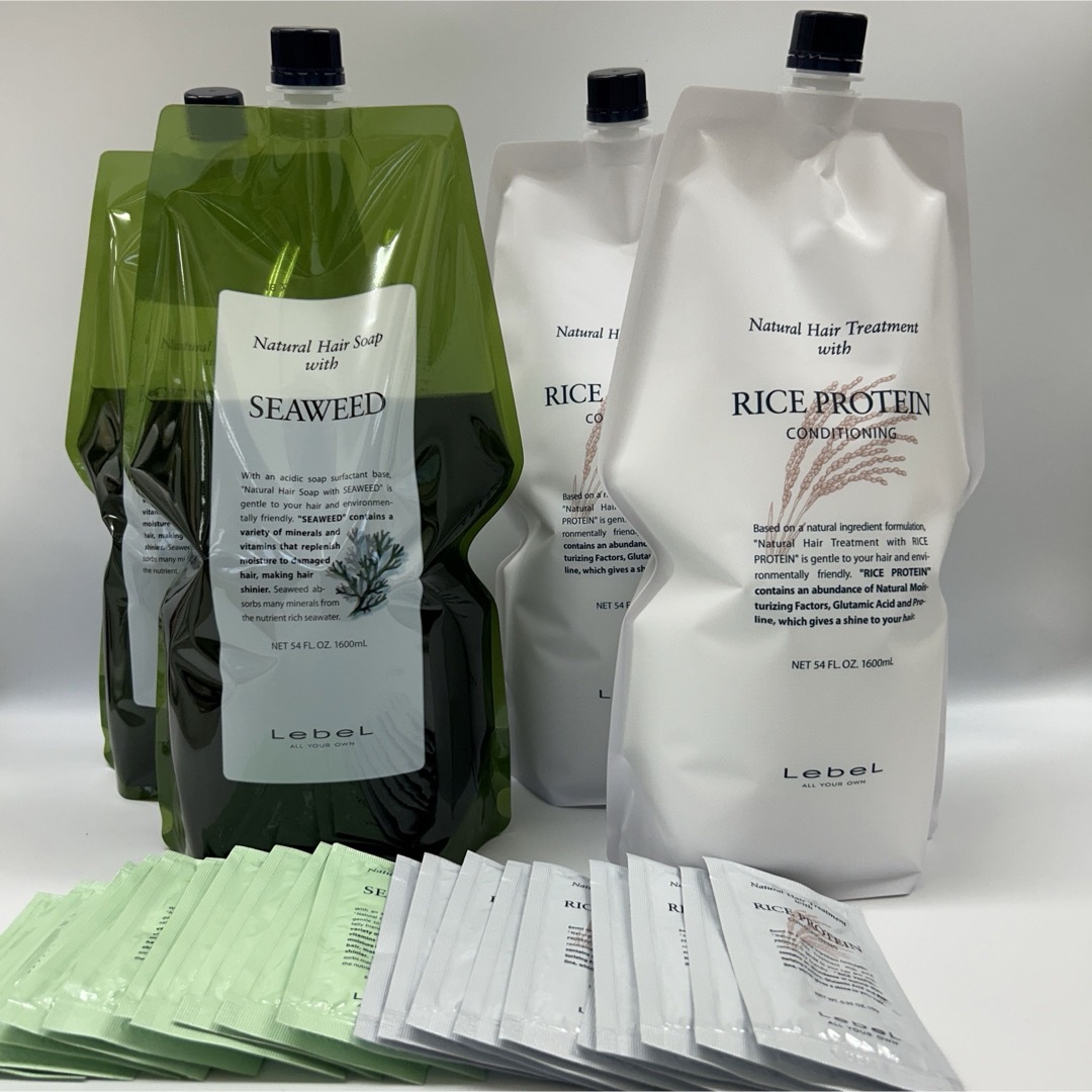 ルベル ナチュラルヘアソープ、トリートメント1600ml詰替の通販はau