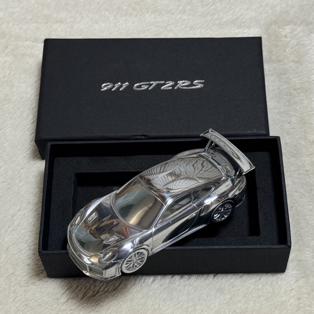 ポルシェ911ターボ ペーパーウエイト メタルカー 未使用箱付
