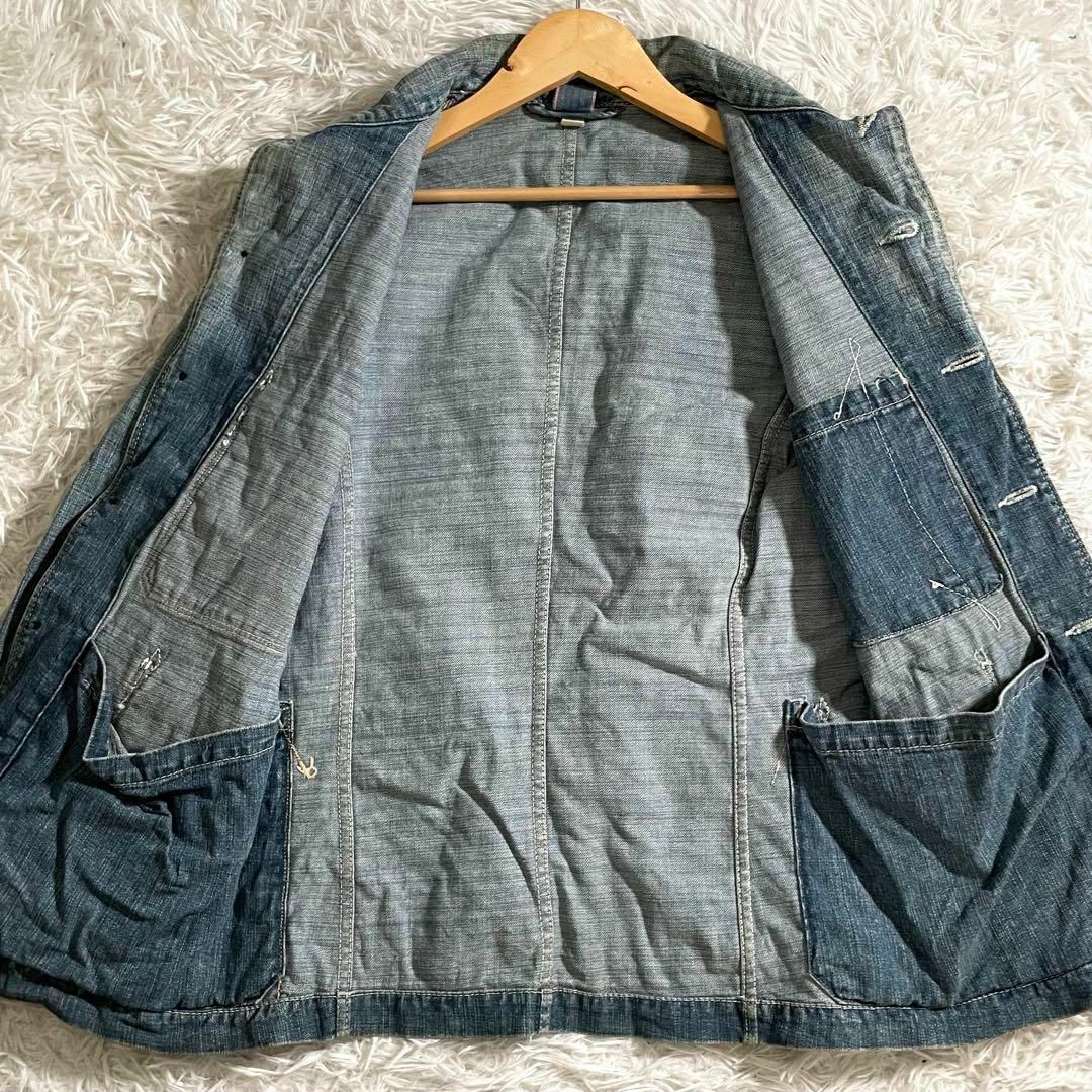 45R - 入手困難✨ 45R デニムジャケット カバーオール インディゴ