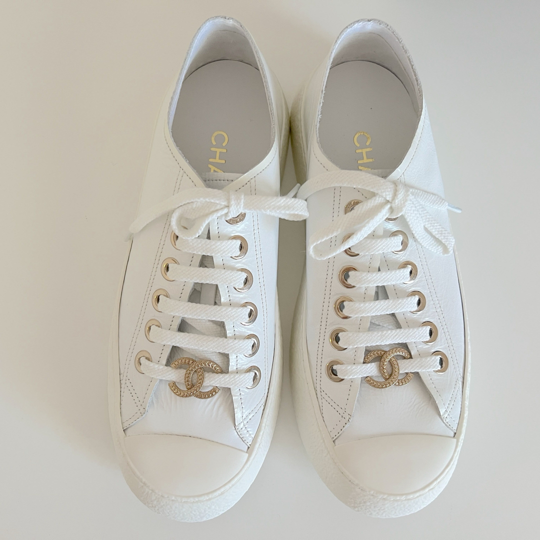 CHANEL - スニーカー シャネル CHANEL 靴 レザー シューズ ユニ