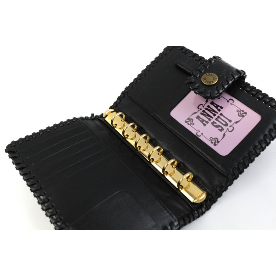 ANNA SUI - アナスイ 手帳カバー 手帳ケース 本革 レザー 蝶 文房具