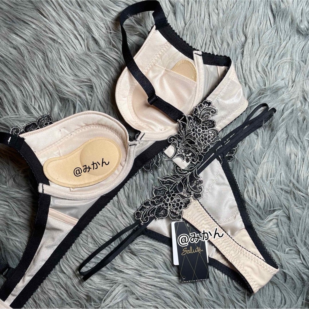 Wacoal - サルート57グループビバラインブラソングセット(ブラウン)の