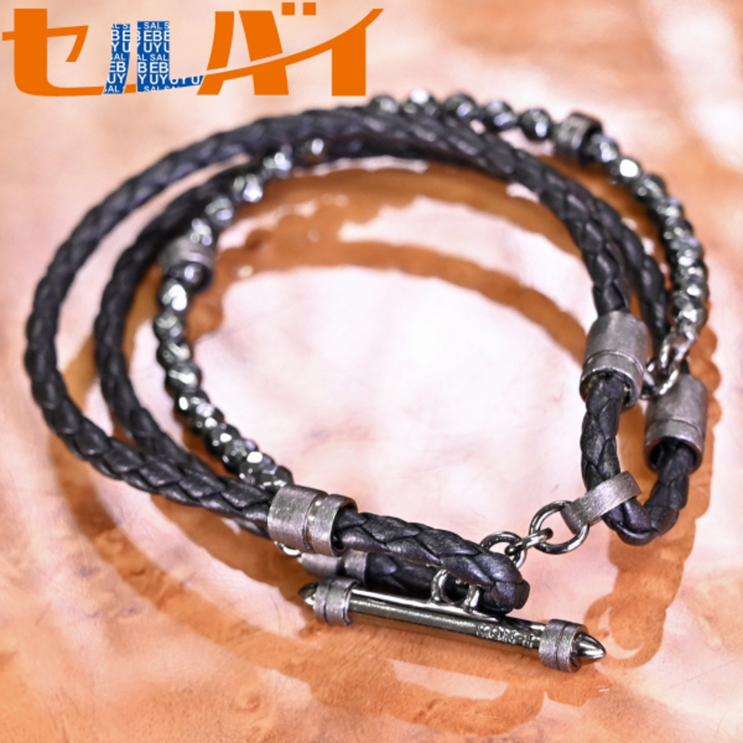 E-NO's ブレスレット ヘマタイト ファング K18 WG E-NO's ブレスレット