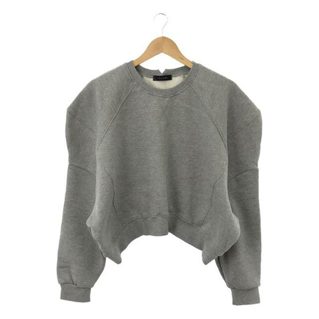 AMOMMA / アモマ | PUFF SLEEVE SWEAT 裏起毛 トレーナー | グレー