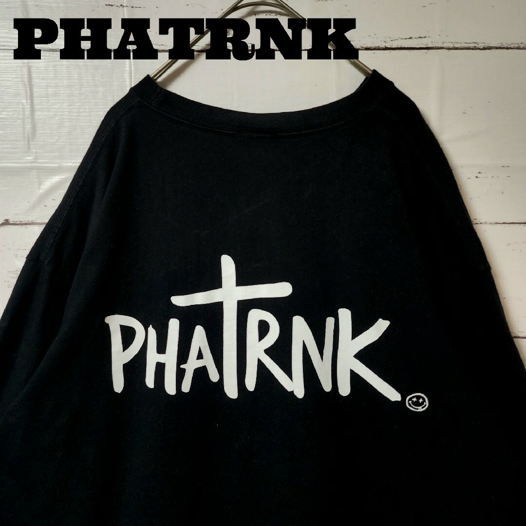 PHATRNK ファットランク Tシャツ 長袖 ロンティー ブラック バックロゴ