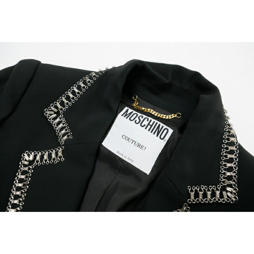 MOSCHINO ブラック ミリタリージャケット 42サイズ(L) MOSCHINO