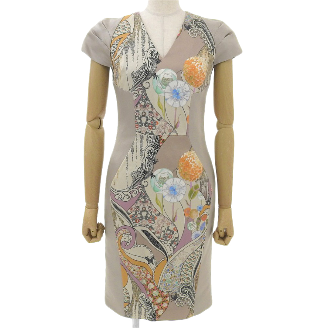 ETRO - 美品 エトロ ETRO 現行タグ シルク混 フレンチスリーブ 花柄