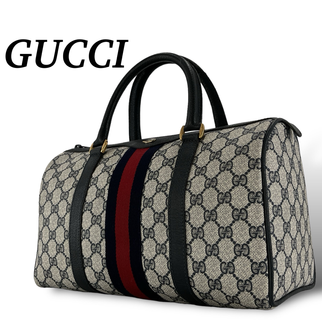 GUCCI - オールドグッチ ミニボストンバッグ シェリーライン インター