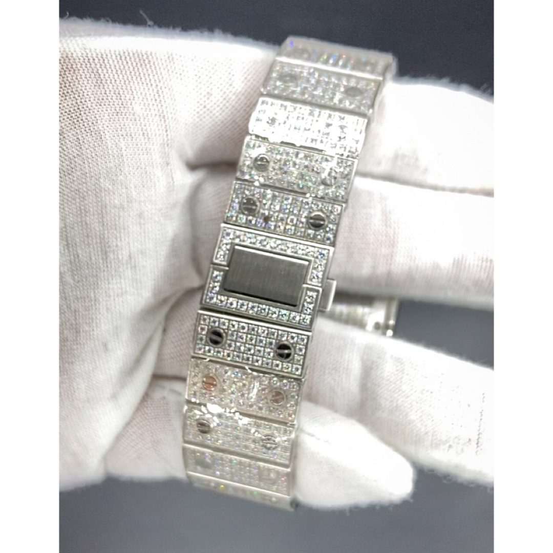 ☆超希少☆フルモアサナイト 計20ct ジュエリーウォッチ 自動巻 メンズ