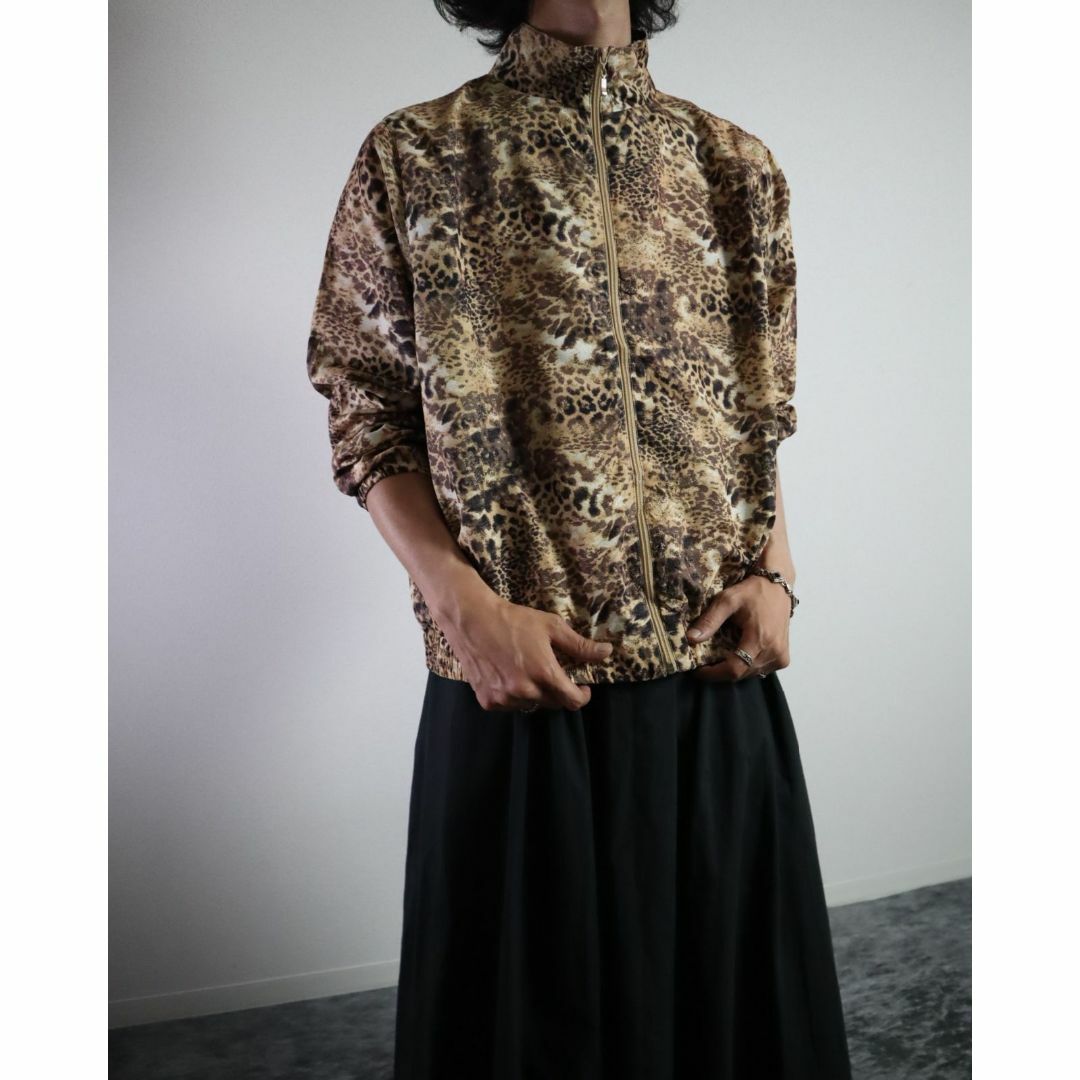 VINTAGE - 80s 90s レオパード 豹柄 ヒョウ柄 ジップアップ ブルゾン