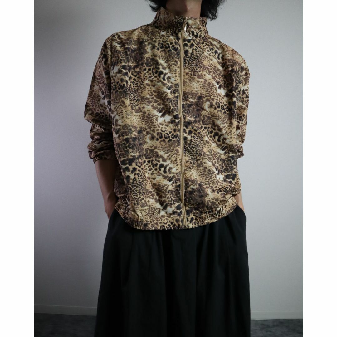 VINTAGE - 80s 90s レオパード 豹柄 ヒョウ柄 ジップアップ ブルゾン