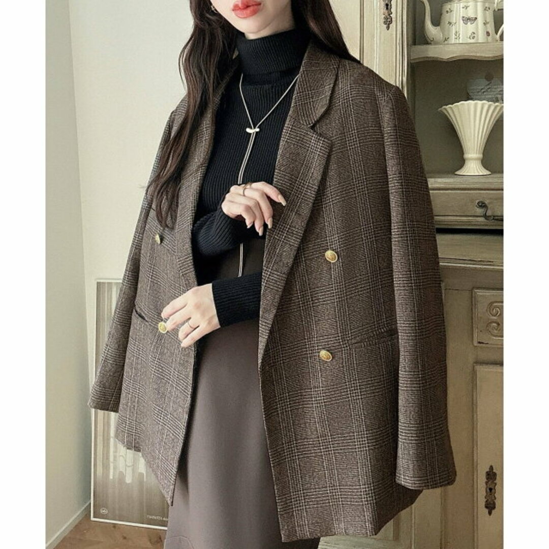 JUNOAH - 【ブラウン】【XL】Meiru 選べるテーラードジャケットの通販